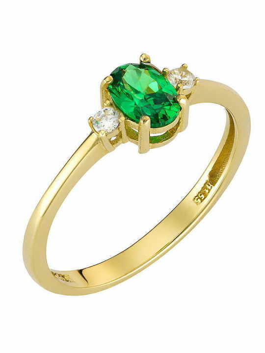 Ioannis Kosmima Women's Ring with Zircon from 9K Gold
