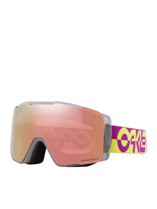 Oakley Pro M Snow Mască Ski & Snowboard Adulți Roz cu Lentilă în Culoare Roz
