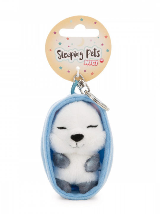 Ключодържател Plushy Sleeping Pets 8см Вълк Кошница Nici 63169