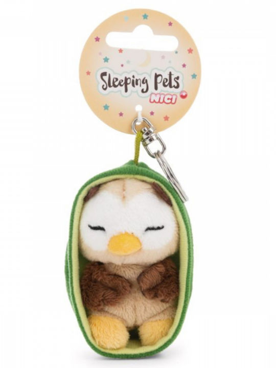 Μπρελοκ Λουτρινο Sleeping Pets 8εκ Κουκουβαγια Καλαθι Nici 63170