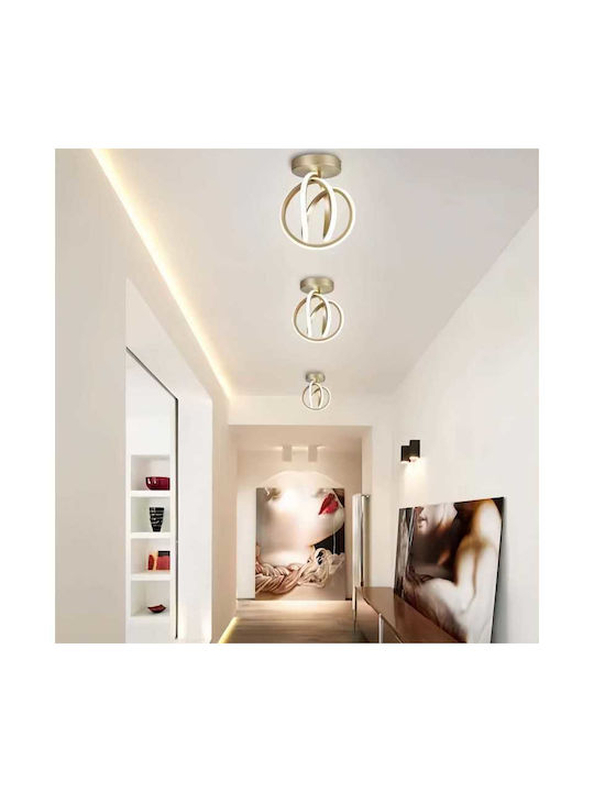Lightplanet Lumini Suspendate Auriu LED Cu Lumină Alb Natural