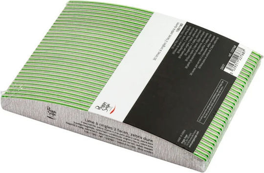 Peggy Sage Curved Nail File Zebra 100/180 30 Pieces