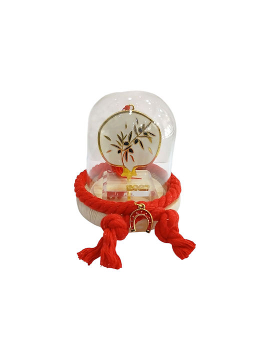 Kalliopi Silver Handmade Tabletop New Year's Lucky Charm Pomegranate Made of Glass 2027
