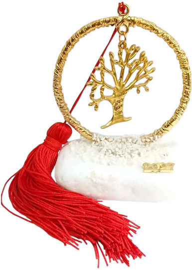 Kalliopi Silver Επιτραπέζιο Γούρι Δεντράκι Χρυσό από Πέτρα 2027