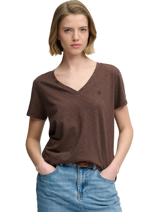 Superdry Studios Slub Emb Vee Women's Blouse Ko...