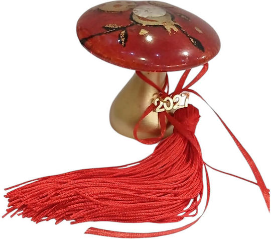 Kalliopi Silver Handmade Tabletop New Year's Lucky Charm with Wishes Red Glass 2027 8x10cm Kalliopi Silver Handmade Tabletop New Year's Lucky Charm with Wishes Red Glass 2027 8x10cm