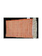 Chios Hellas Pastell Wohnzimmer Teppiche Flur Sommer Baumwolle mit Fransen Pastell Orange 65x180cm