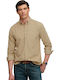Classic Short Sleeve Corduroy Shirt Stone Wash Taupe Brown