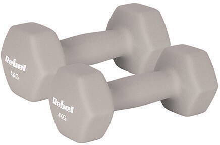 Rebel Set de Haltere Hexagonale din Neopren 2 x 4kg