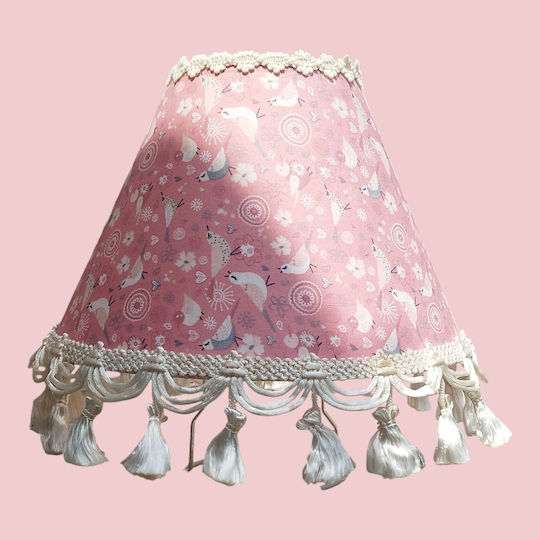 Lamp Shade Portable Pink Birds Dimensions 20*17*10 Small Niche At The Base