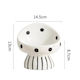 Animal Ceramic Food & Water Bowl for Cat with Stand 200ml 14.5cm in Red Colour