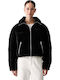 Women's Puffer Jacket for Winter Black