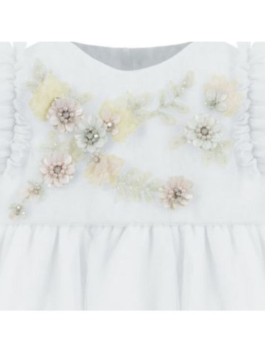 Lapin Ecru Knitted Baptism Dress