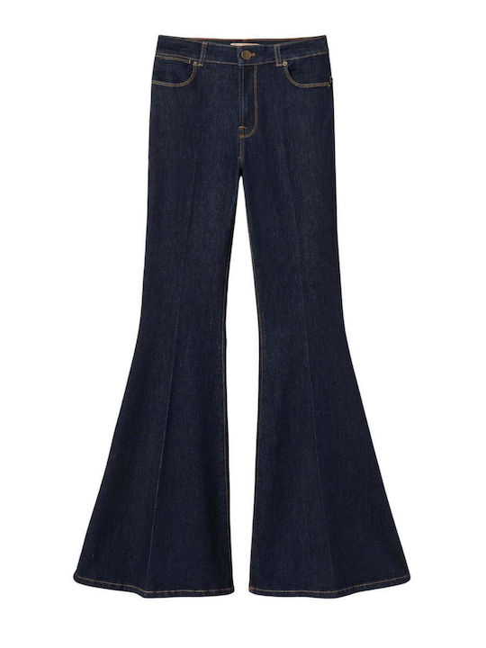 Damen Jeans Hosen Bein Stil Ausgestellt
