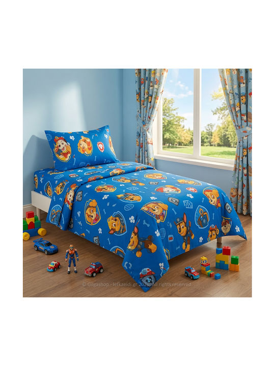 Casa Colori Single Sheet Set with Elastic Band Cotton Ccssl100e-n4 100x200cm 3 Pieces