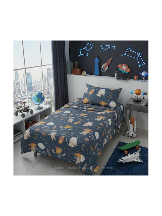 Casa Colori Kinderbettlaken Einzeln Mit Gummizug Baumwolle Kinder 100x200cm