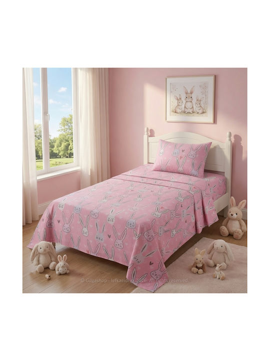 Casa Colori Kinderbettlaken Set Baumwollene Ccss160e-n13 160x260cm 3 Stück