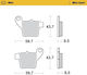 Подложки Фрикционни Moto-master Brake Pad Sinter Mx Gas Gas Mc 65 23