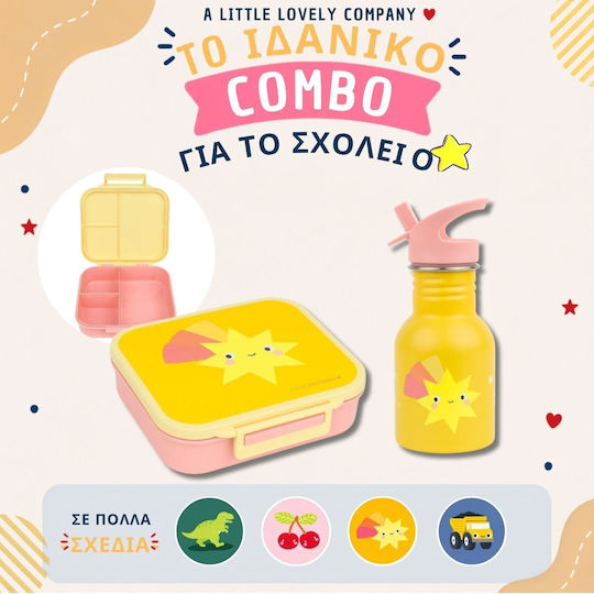 Неръждаем Детски Комплект за Хранене 0.9lt Сребрист