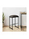 Barhocker Hölzernes Dunkelgrau 40x32x64cm