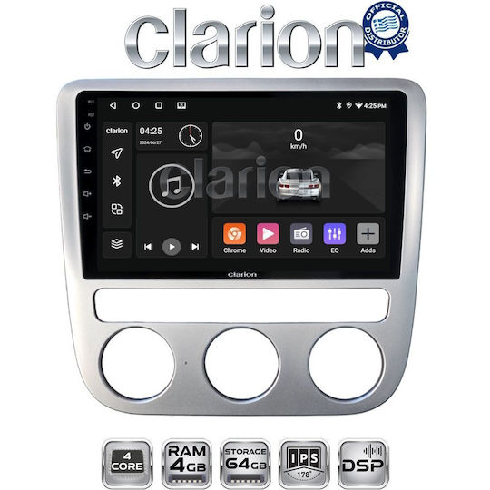 Clarion Sistem Audio Auto Pentru Volkswagen Scirocco / Eos 2008 > 2013 (Bluetooth/USB/Wi-Fi/GPS/Apple CarPlay/Android Auto)