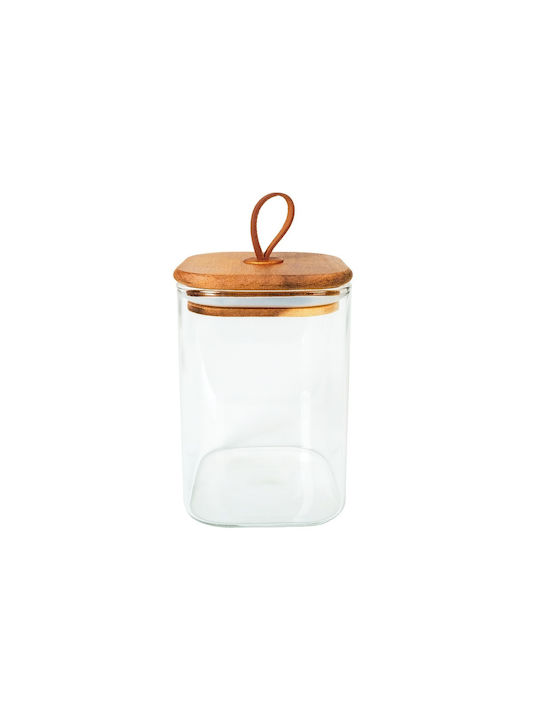 Espiel Coffee Sugar Tea Cereal Jar with Lid Plastic Transparent 580ml 1pc