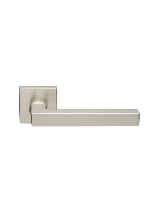 Zogometal Middle Door Lever With Rosette 2296 Pair Titanium