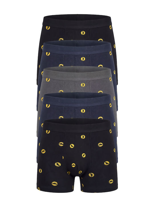 Herren Boxershorts Mehrfarbig 5er Pack