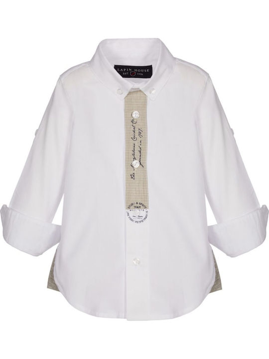 Lapin Baptism Suit for Boy Beige