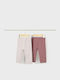 Kinderleggings Lang Rot Set