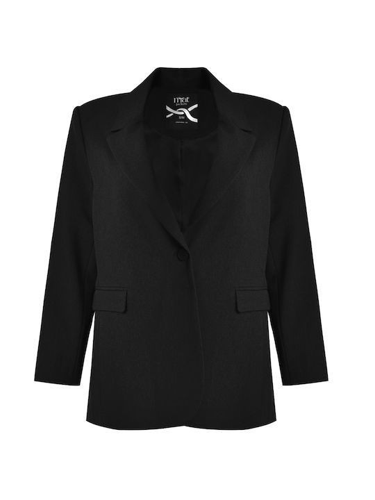 Mat Fashion Μακρύ Γυναικείο Σακάκι Tailored