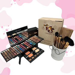Set Cadou Kit Machiaj 190 Culori Farduri De Ochi Blush Eyeliner Pudră + Set 18 Pensule De Machiaj Megaga Gold De Înaltă Calitate Set Cadou Kit Machiaj 190 Culori Farduri De Ochi Blush Eyeliner Pudră + Set 18 Pensule De Machiaj Megaga Gold De Înaltă Calitate