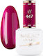 NaiLac Metallisches Nagellack Lang anhaltend Schnelltrocknend Rotes #447 7ml