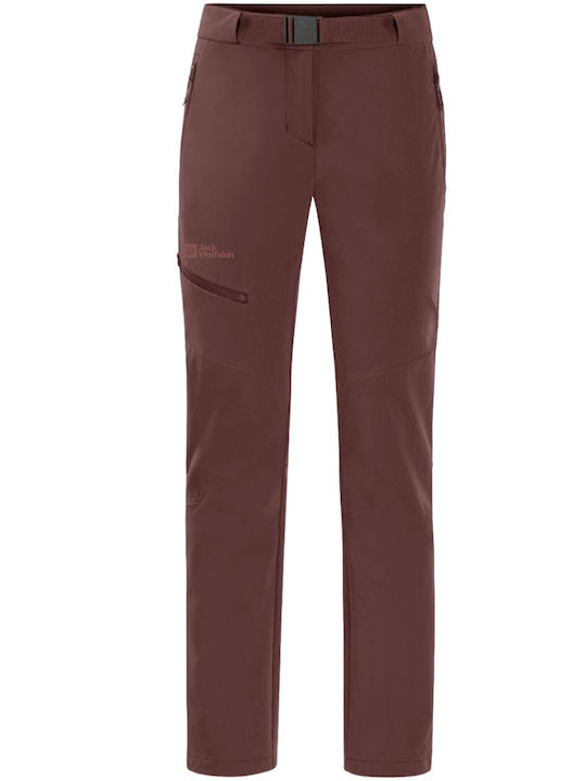 Jack Wolfskin Pantaloni Lungi de Drumeție Pentru Femei Maro