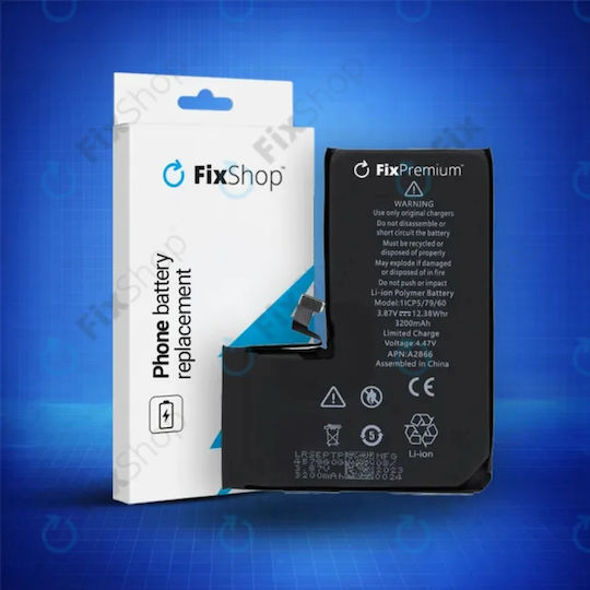 Kompatible Handy-Akkus Ersatzbatterie 3200mAh für iPhone 14 Pro
