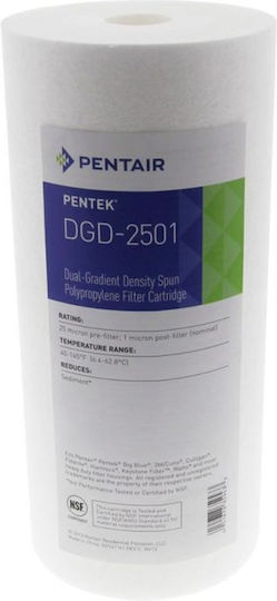 Pentair Water Filter Cartridge for Central Water Filtration System Made of Polypropylene 10" Dgd-2501 25 μm