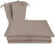 MimiNu Baby Bettwäsche-Set Für Krippe Mocha 3 Stück