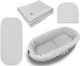 Qmini Baby Bettwäsche-Set Für Wiege Grau