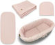 Qmini Set Pentru Cradle Roz Pudrat