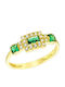 Ioannis Kosmima Women's Ring with Zircon from 9K Gold