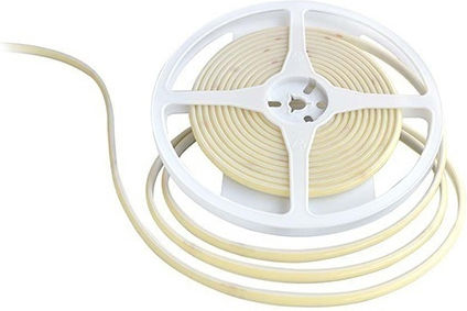 V-TAC Bandă LED Impermeabilă 24V Lumină Alb Rece 5m Tip COB