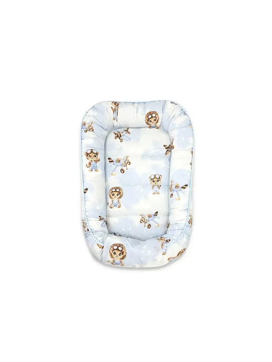 Qmini Pernă pentru bebeluși tip cuib Sky Adventure 55x75cm