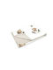 MimiNu Cotton Nursery Swaddling Blanket Beige with Animal 75x100cm
