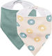 Petite & Mars Bandană Material Textil Bej/verde 2 Bucăți