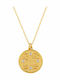 Ios Necklace Talisman From Gold Plated Silver With Zircon
