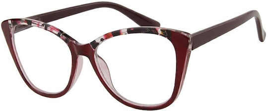 Aegean Dolphin Clip-On Damen Lesebrillen +1.50 in Roter Farbe Dolphin-10698-Rot-150_33868