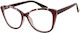 Aegean Dolphin Clip-On Damen Lesebrillen +4.00 in Roter Farbe Dolphin-10698-Rot-400_33873