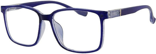 Aegean Dolphin Clip-On Lesebrillen +3.00 in Blau Farbe Dolphin-10706-blau-300_34017