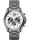 Michael Kors Bradshaw Мъжки Ръчен Часовник 43mm На Батерия със Сребриста Метална Гривна