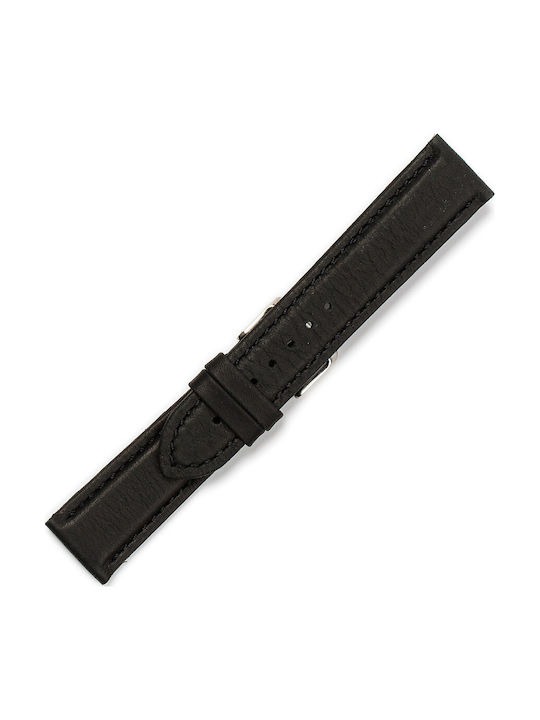KOSTELO Leather Strap Black 22mm